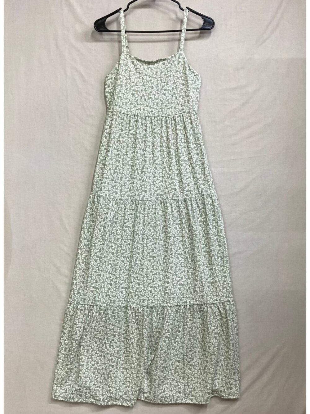 SO Light Green Floral Maxi Dress